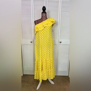 Lisa Marie Fernandez Yellow Polka Dot Dress ( fit like M)